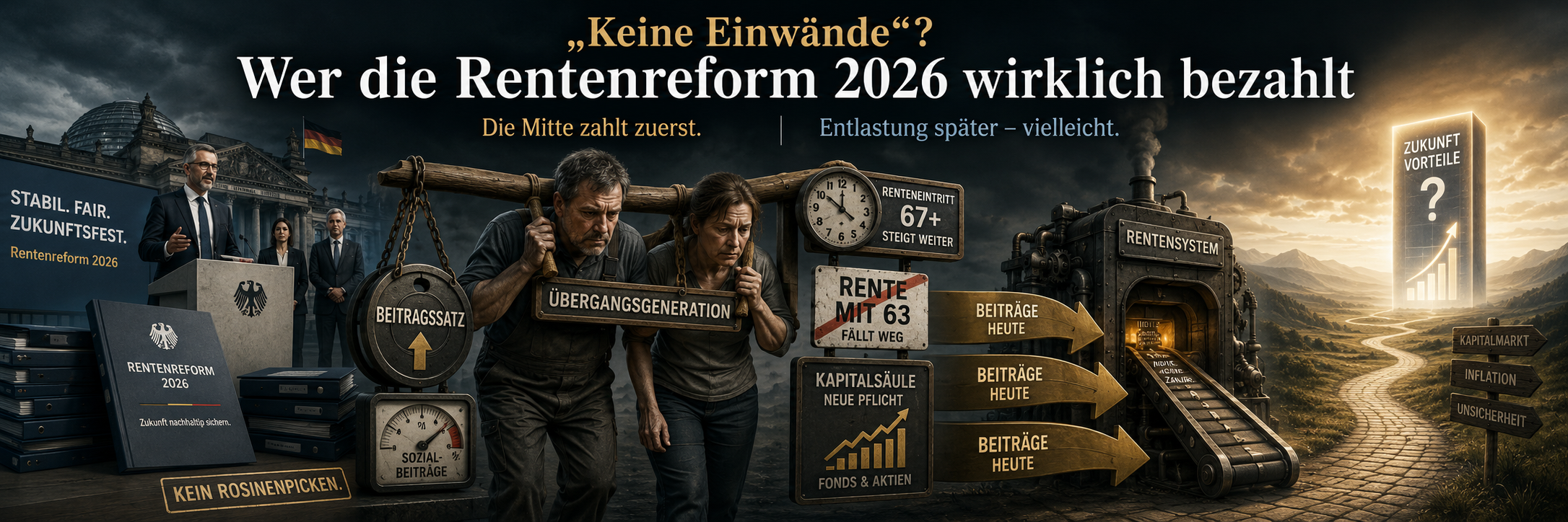 "Keine Einwände"? Wer die Rentenreform 2026 wirklich bezahlt